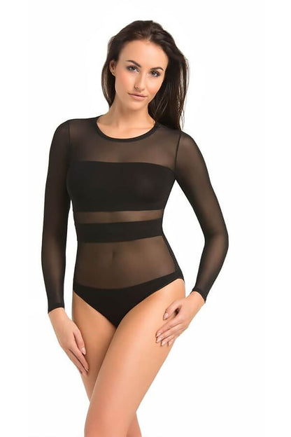 Mesh Details Shapewear Body