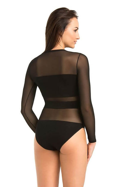 Mesh Details Shapewear Body