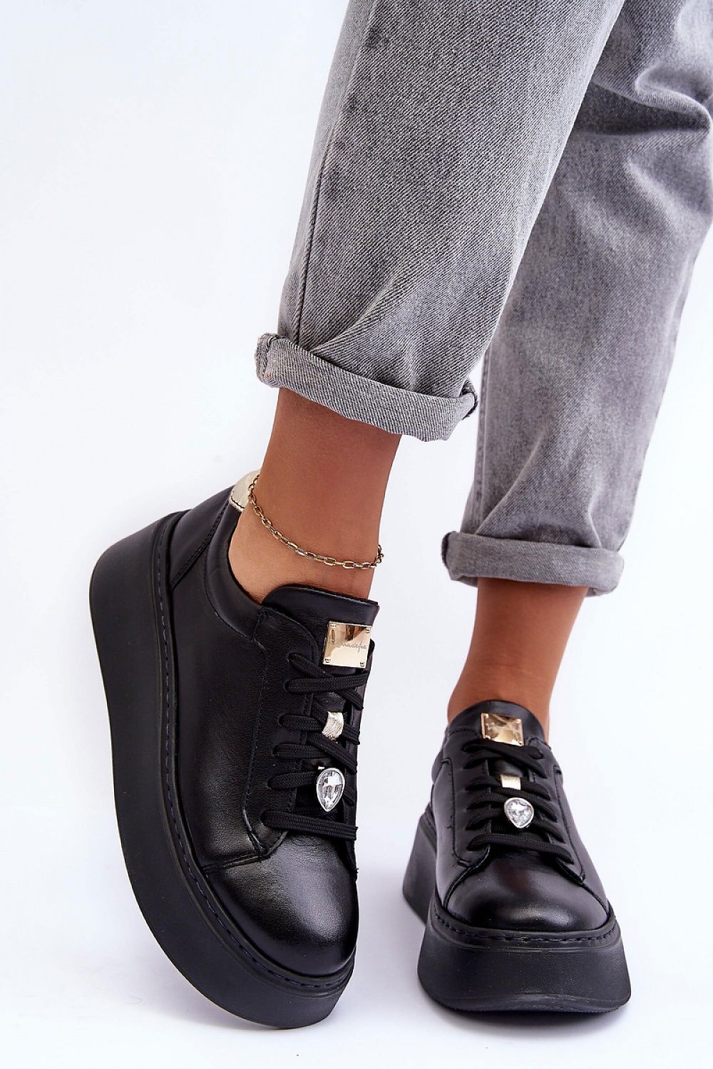 Gemstone Platform Sneakers