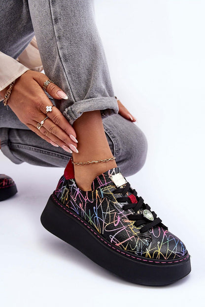 Gemstone Platform Sneakers