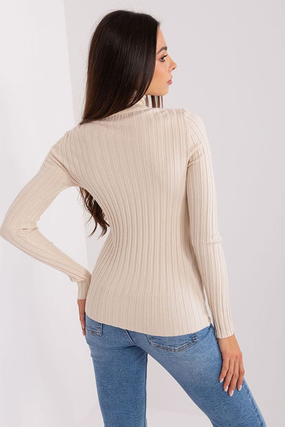 Turtleneck Sweater in Beige