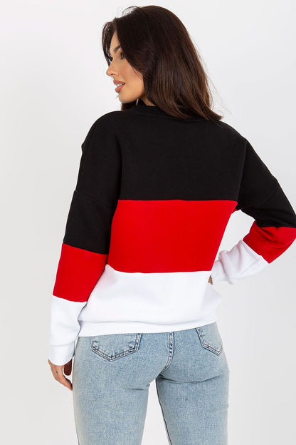 Color Block V-Neck Sweatshirt