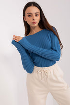 Ribbed Knit Fitted Jumper