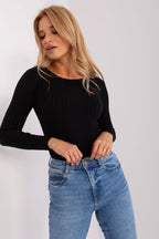 Ribbed Knit Fitted Jumper