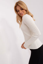 Ribbed Knit Fitted Jumper