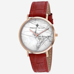 Christian Van Sant Women's Lotus Watch | SS Gold & White