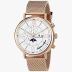 Christian Van Sant Men's Somptueuse LTD Watch | SS Gold + White Dial