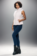 PuffTech Women's High Collar Quilted Vest