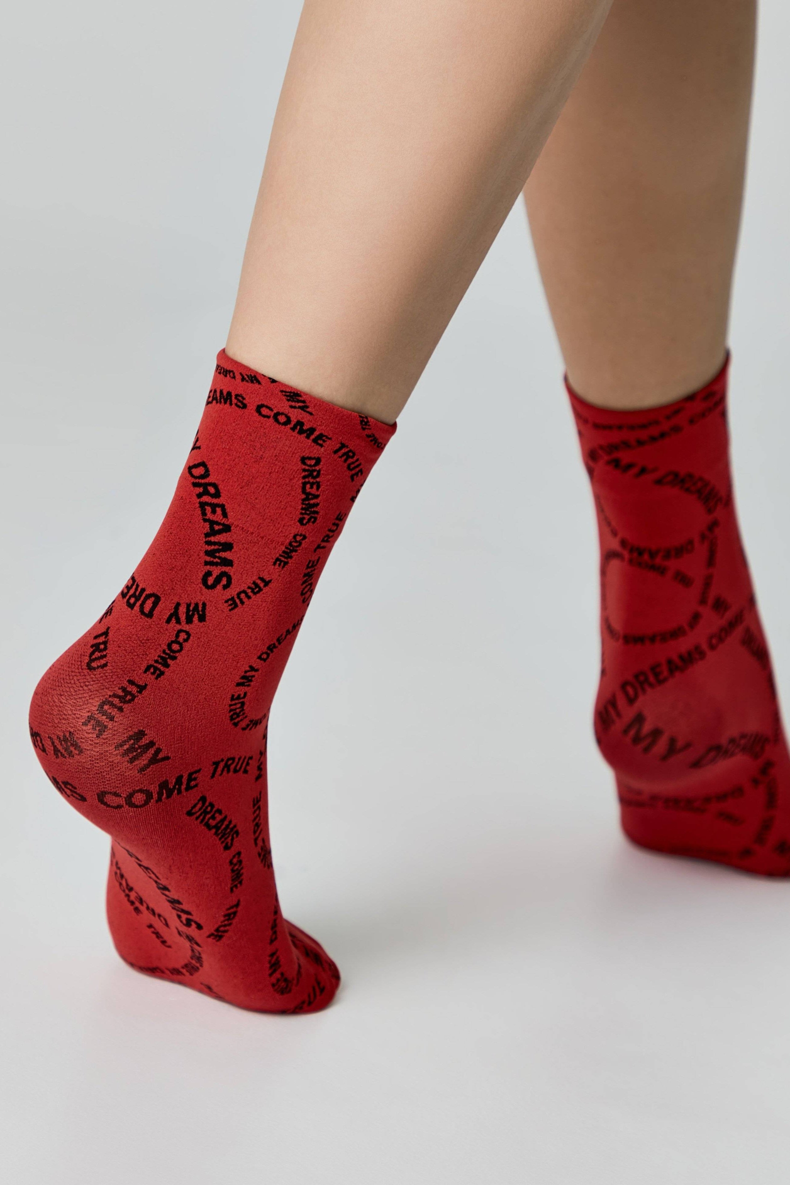 Dense Socks Conte Fantasy Knitted "My dreams" Design