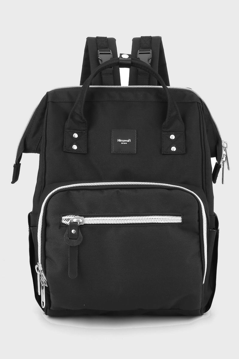 Canvas Backpack Bag with Side Pockets