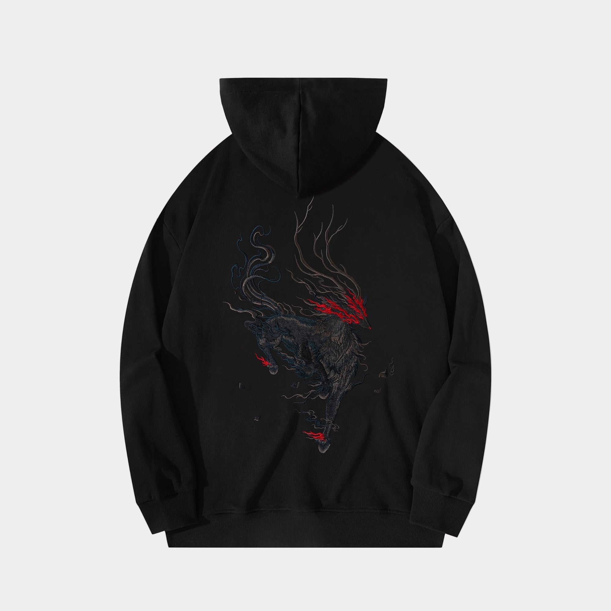 Reindeer Embroidery Hoodie | KH9229