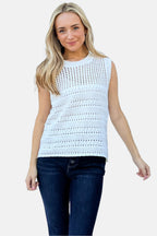 Hollowed Out Buttoned Tank
