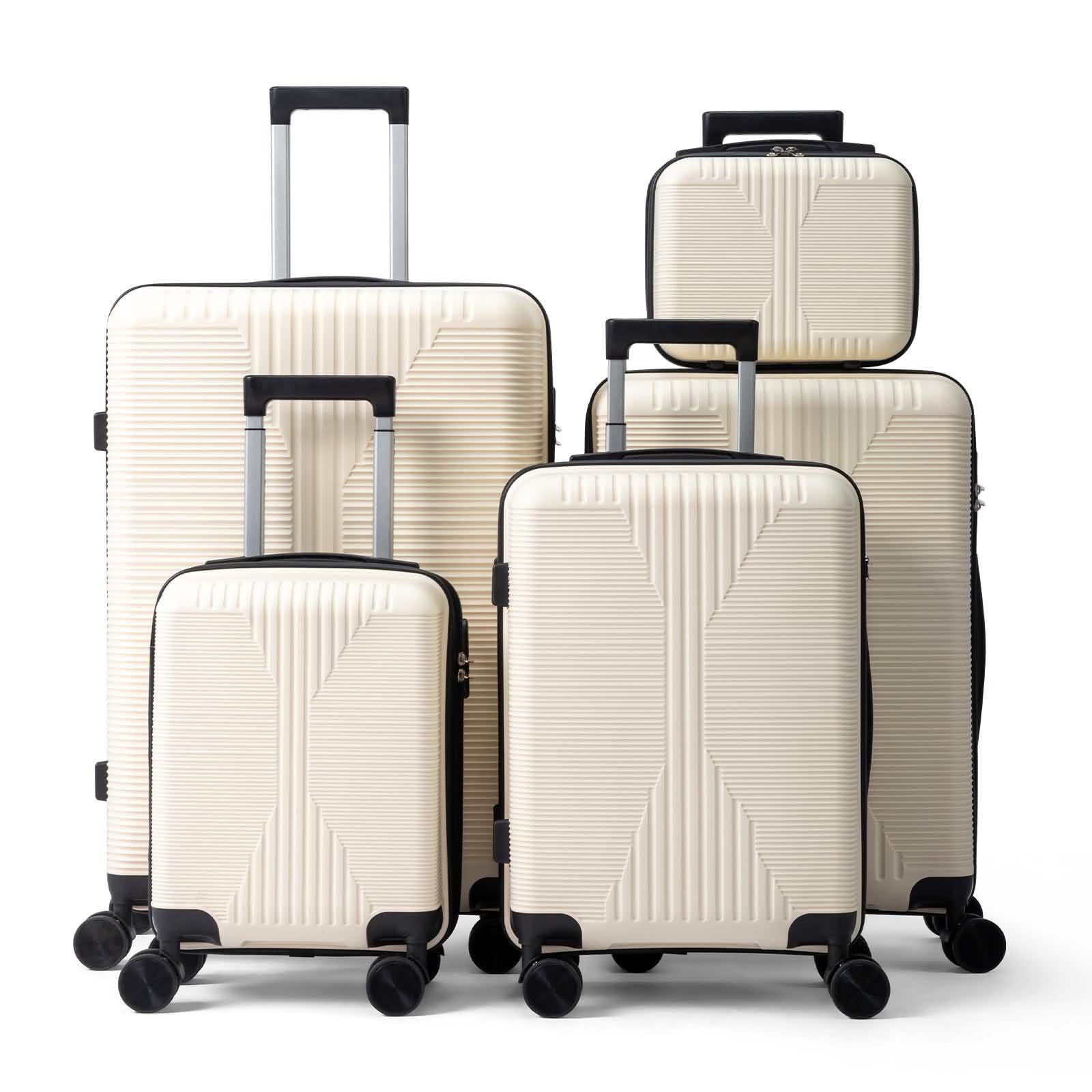 5-Piece Lightweight Luggage Set with Lock