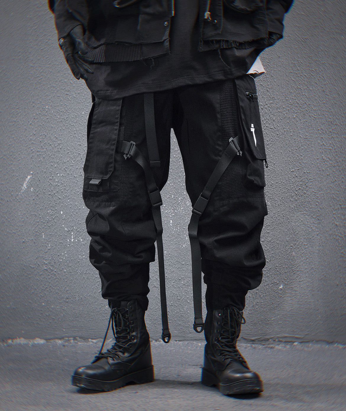 Black NX Cargo Pants | HiP46
