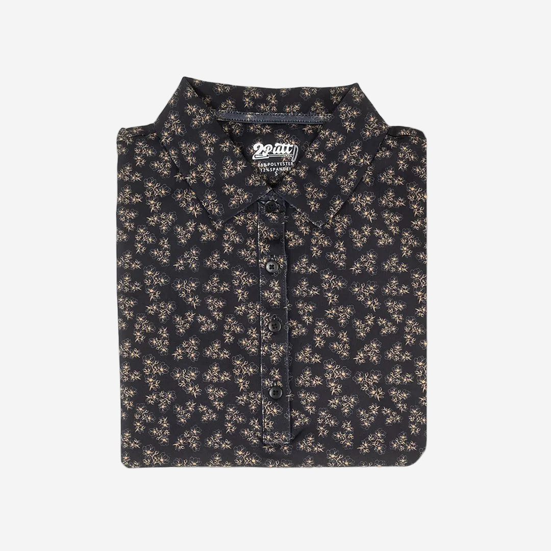 Dark Floral Women's (Sleeveless) Polos
