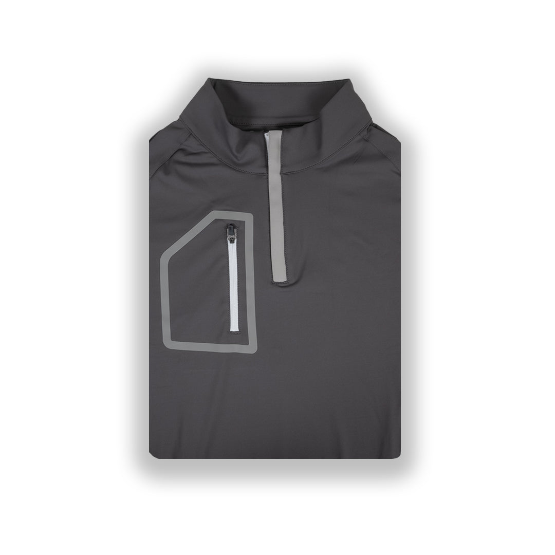 Dark Gray Men's Q-Zip Sweatshirt