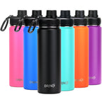 DRINCO® 22 Oz Stainless Steel Sport Water Bottle | Black
