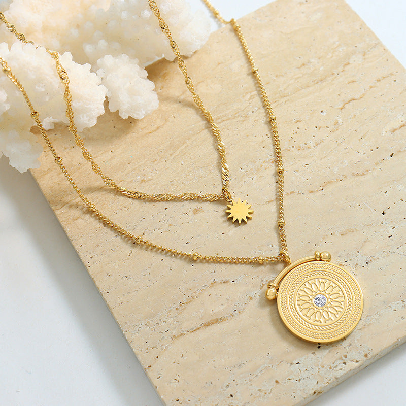 Double-Layered Pendant Necklace