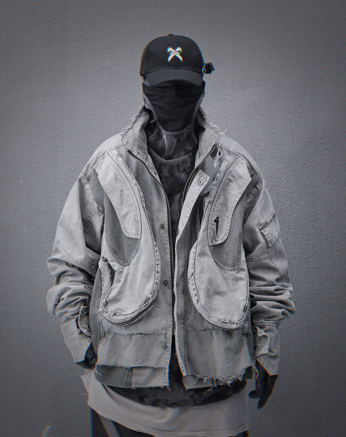 Grey Cyber IX Jacket | HiJ41