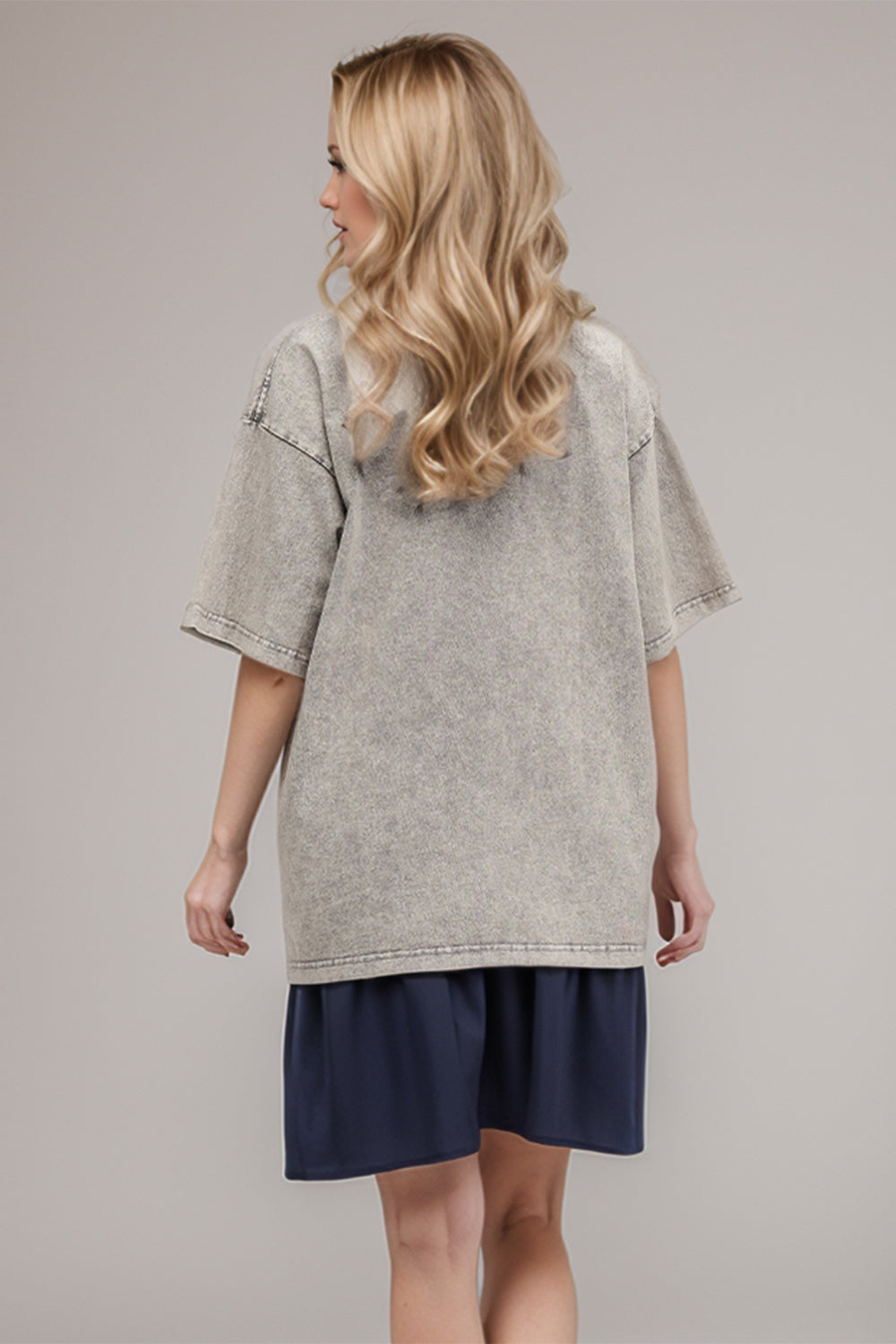 Washed 1/2 Sleeve T-Shirt