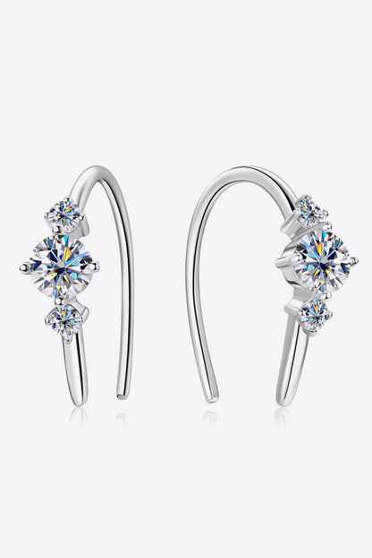 Moissanite Silver Earrings