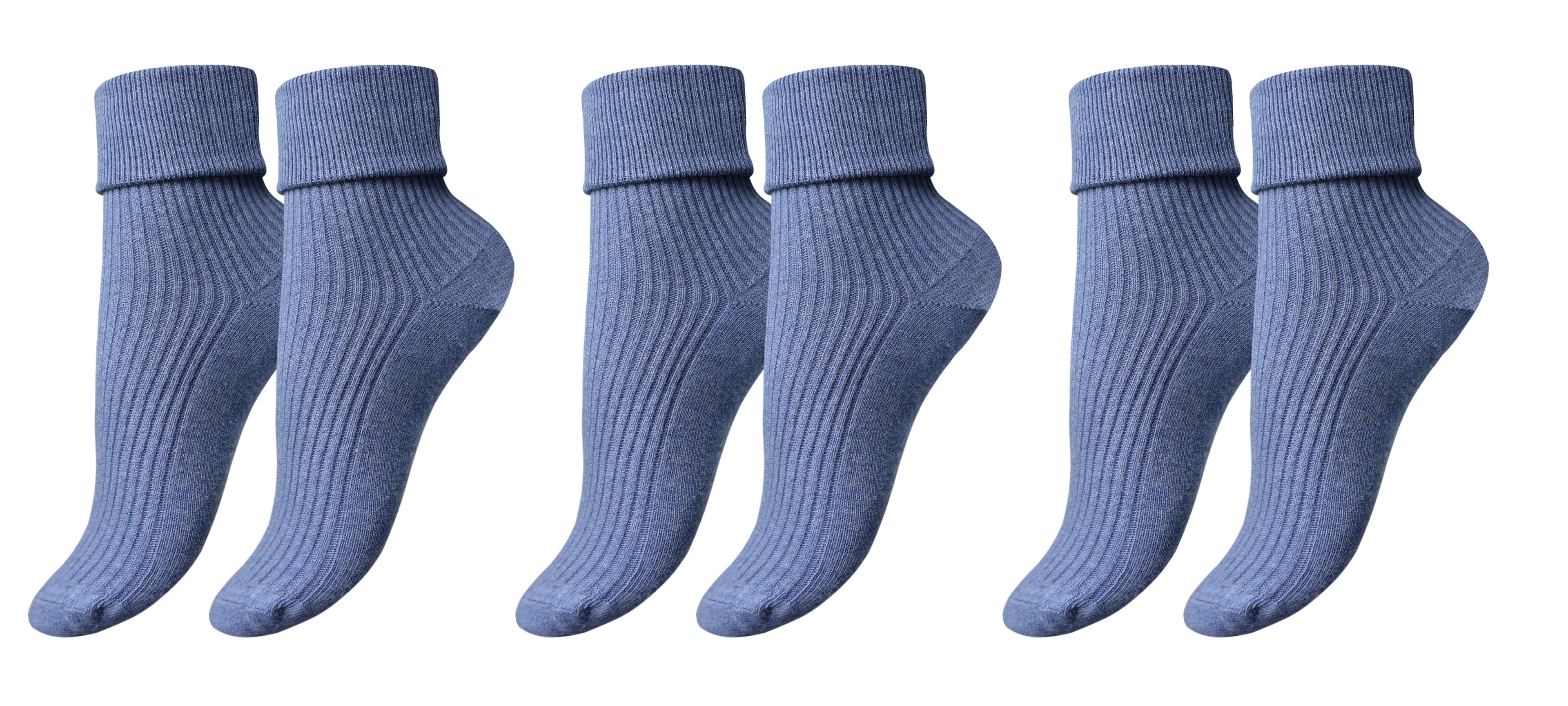 Tittimitti® 100% Organic Combed Cotton Luxury Women's Socks | 3-Pack