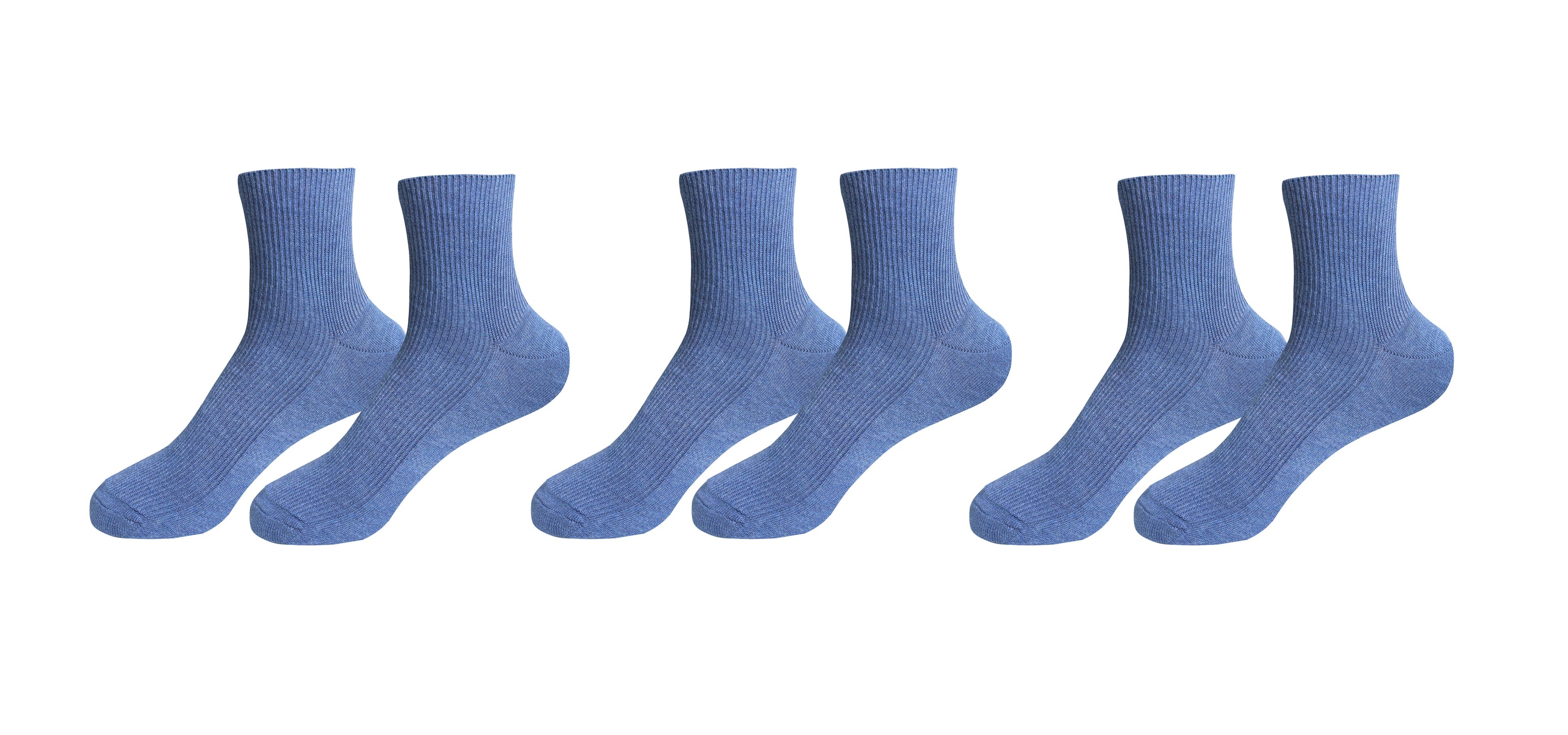 Tittimitti® 100% Organic Combed Cotton Luxury Men's Socks | 3 Pairs