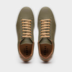 Diaz Rubberized Calfskin Sneaker Olive Green