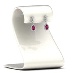 Double Drop Pear Halo Earring
