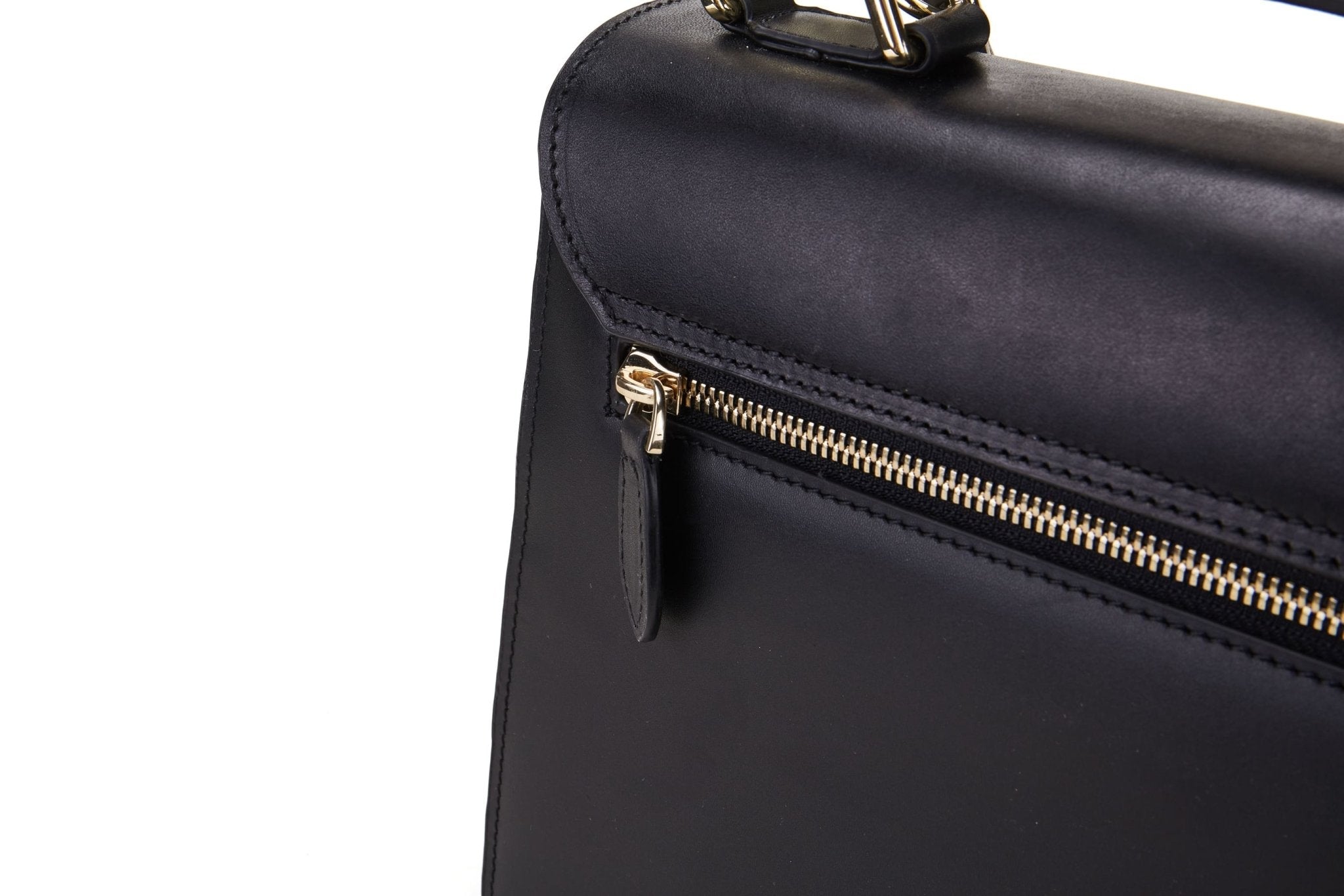 Dragonfly Black Top Handle Bag