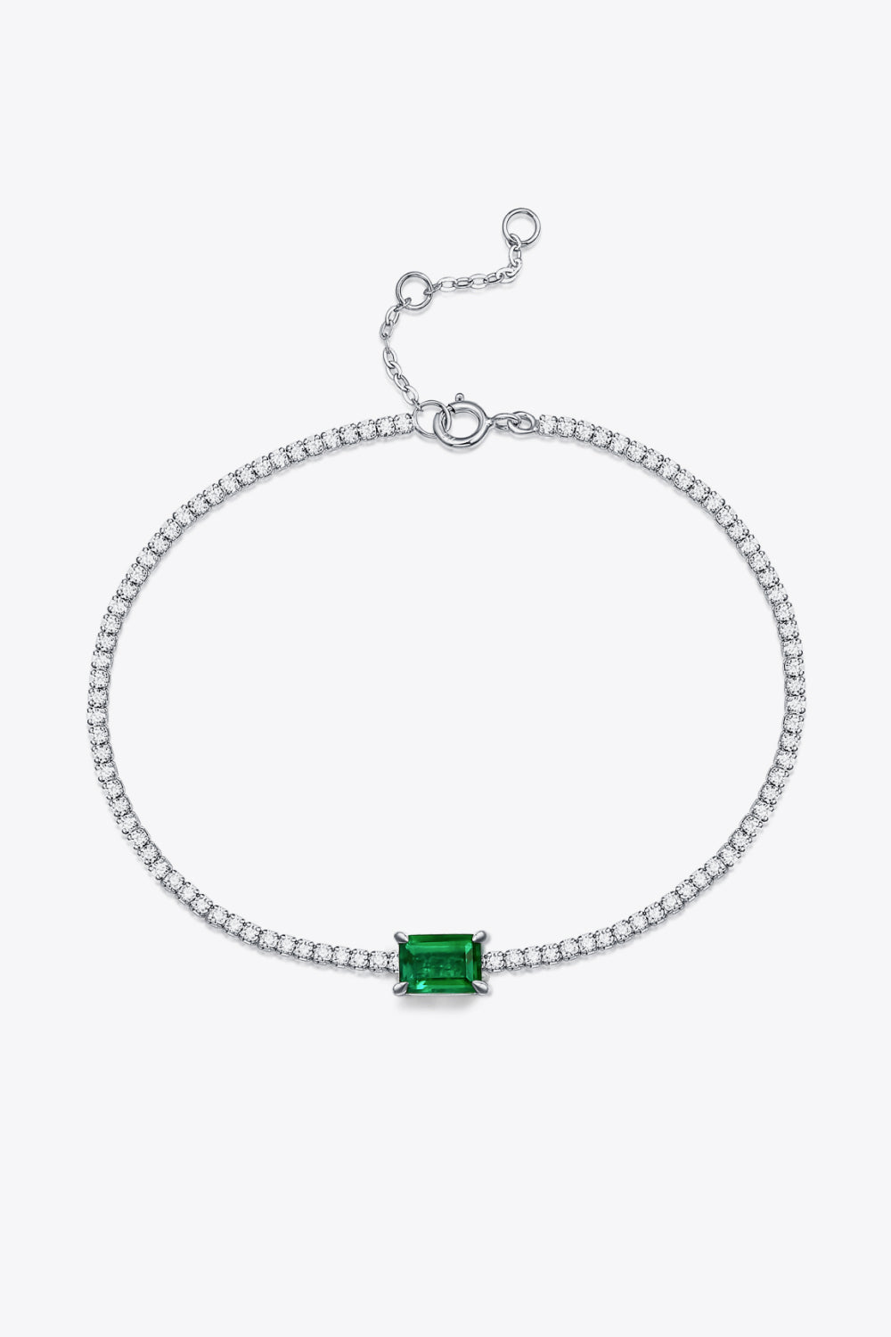 Adored 1 Ct Emerald Bracelet