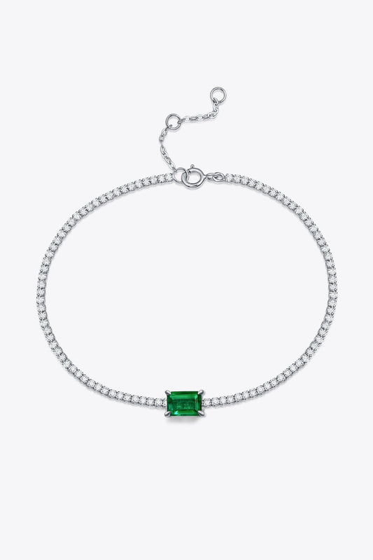 Adored 1 Ct Emerald Bracelet