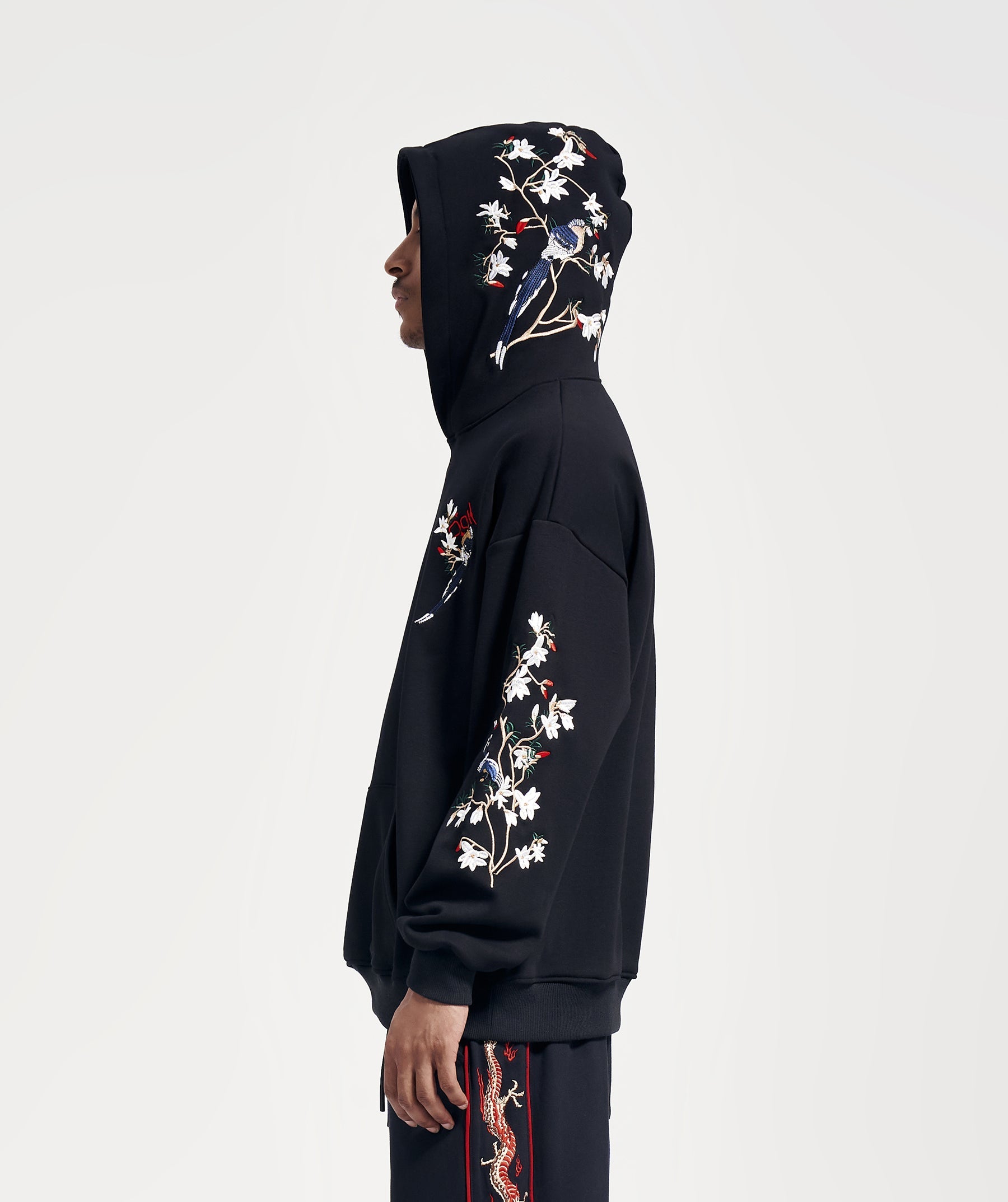 KH9083 Flowers Embroidery Hoodie