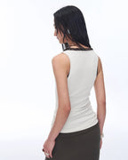 'Early Summer Jet Lag' Casual Tight-Fitting Multi-Collar Camisole