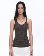 'Early Summer Jet Lag' Casual Tight-Fitting Multi-Collar Camisole