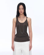 'Early Summer Jet Lag' Casual Tight-Fitting Multi-Collar Camisole