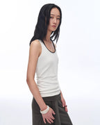 'Early Summer Jet Lag' Casual Tight-Fitting Multi-Collar Camisole