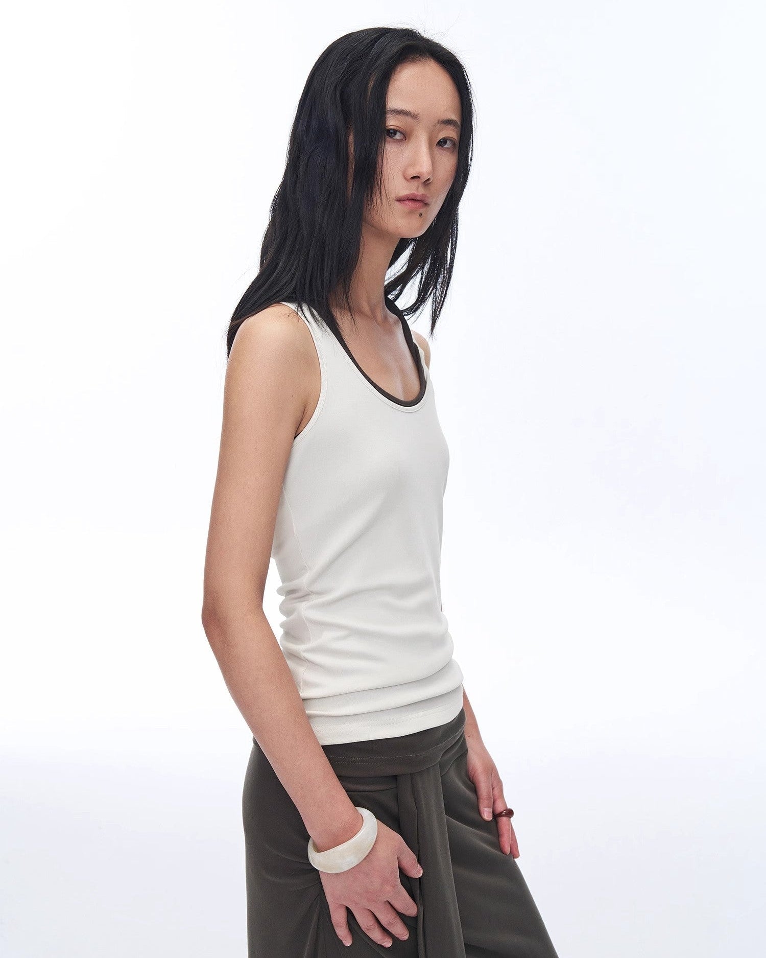 'Early Summer Jet Lag' Casual Tight-Fitting Multi-Collar Camisole