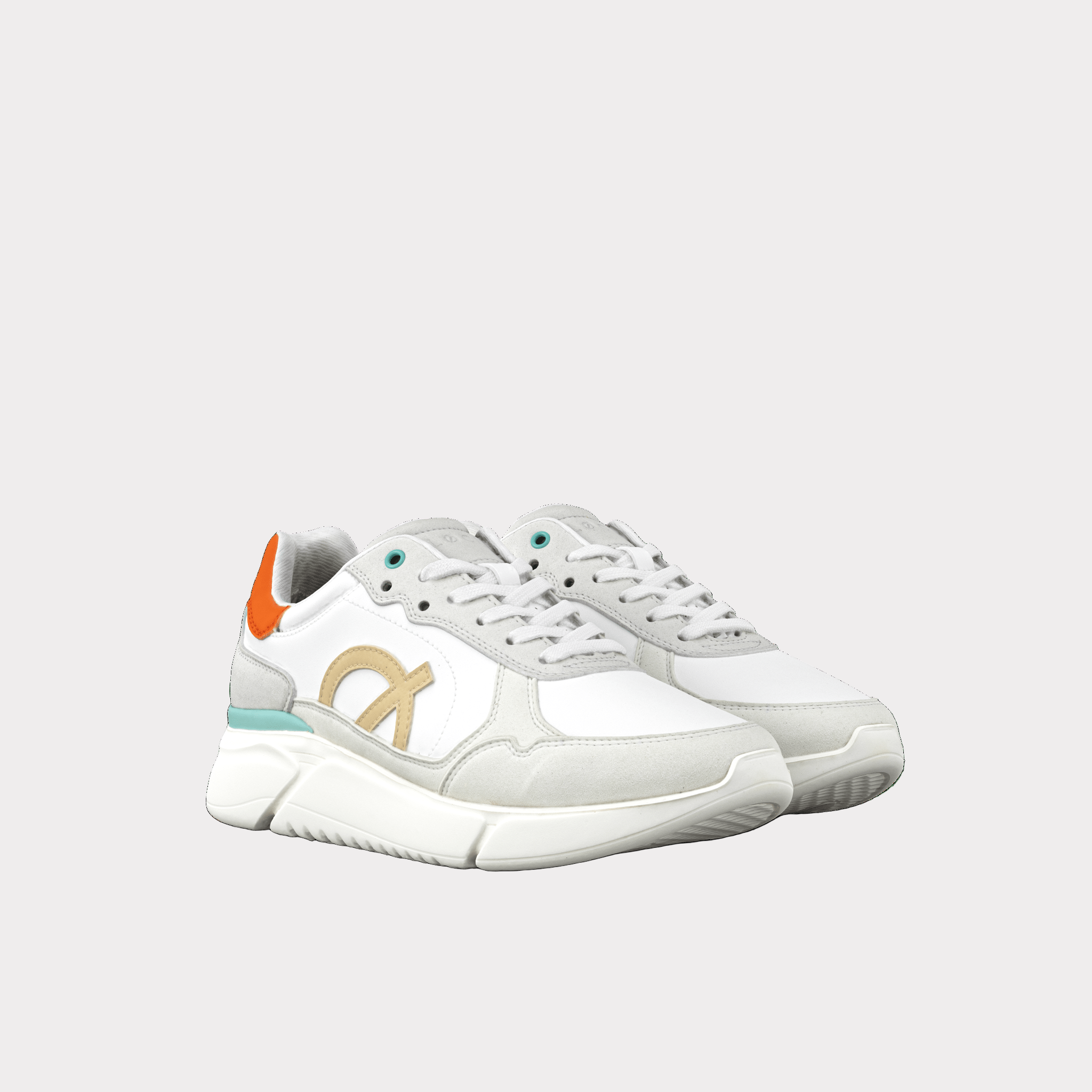 ECHO Sneaker | White & Orange