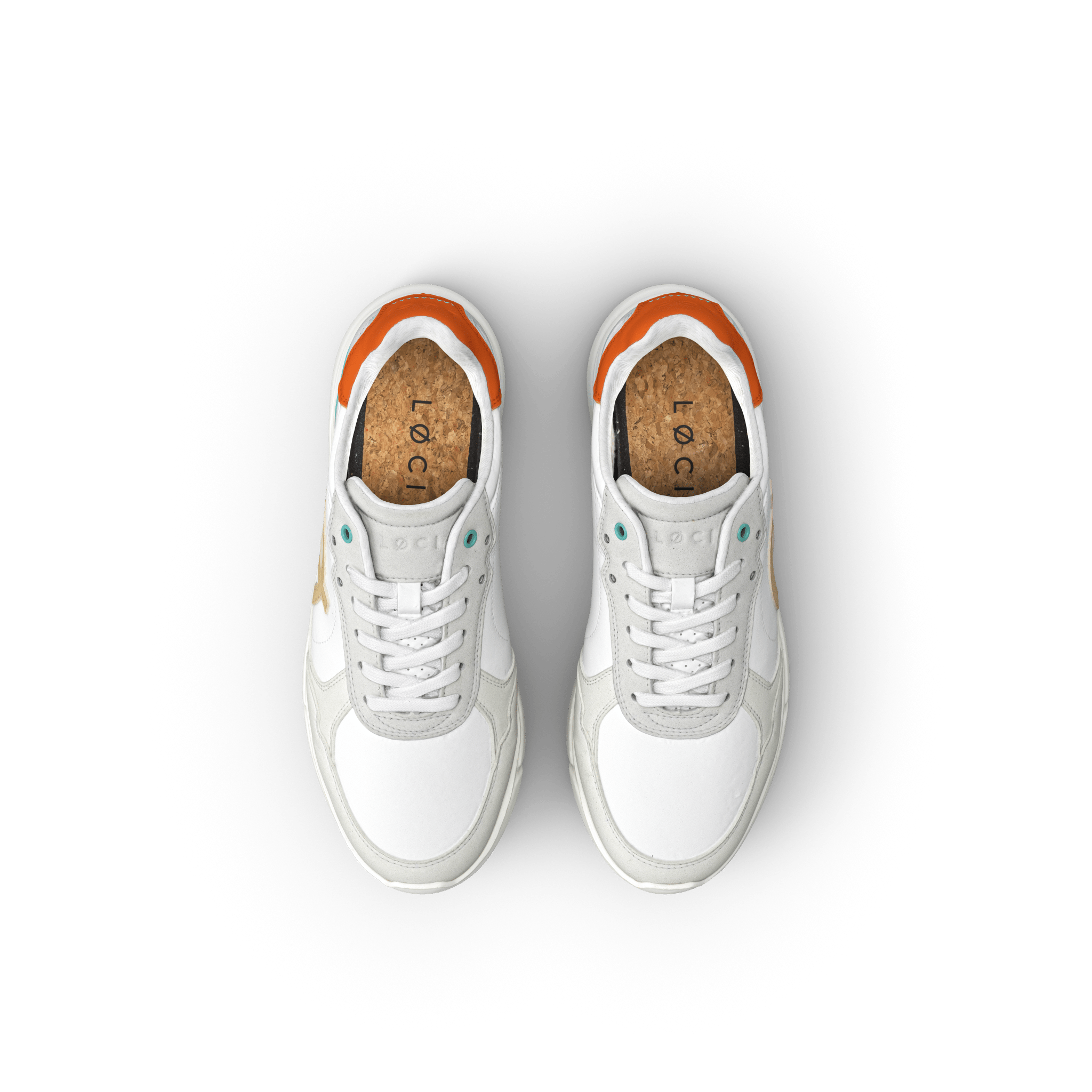 ECHO Sneaker | White & Orange
