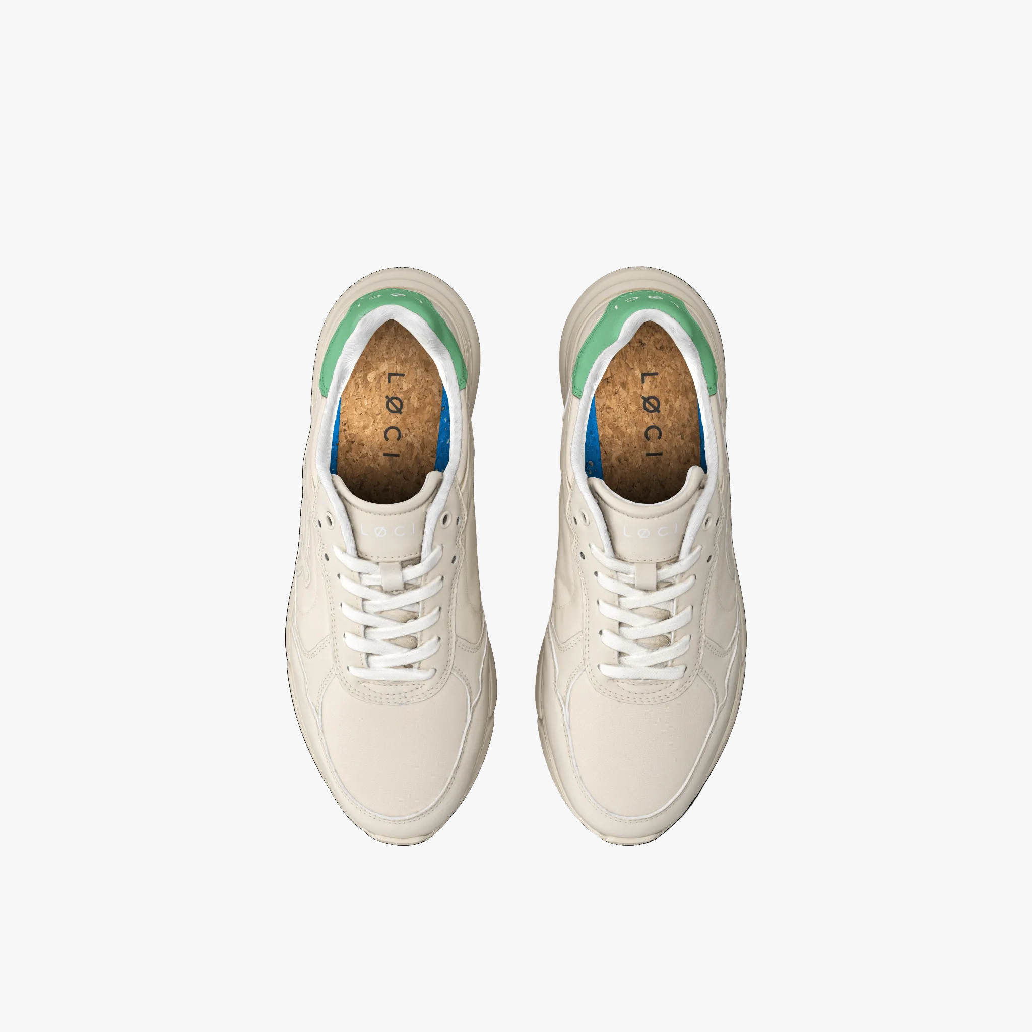 ECHO Sneaker | Beige & Green