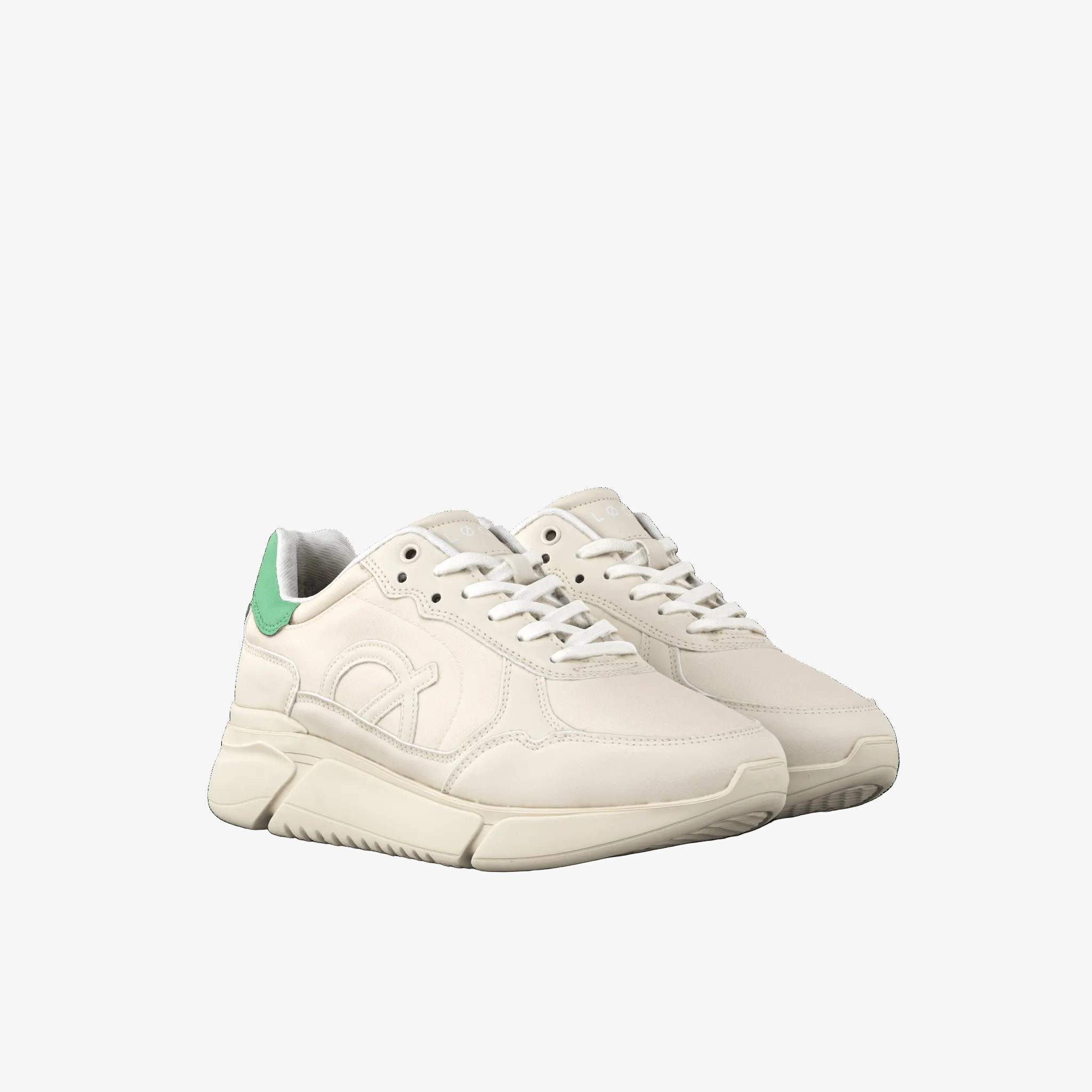 ECHO Sneaker | Beige & Green