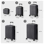 5-Piece Lightweight Luggage Set with Lock