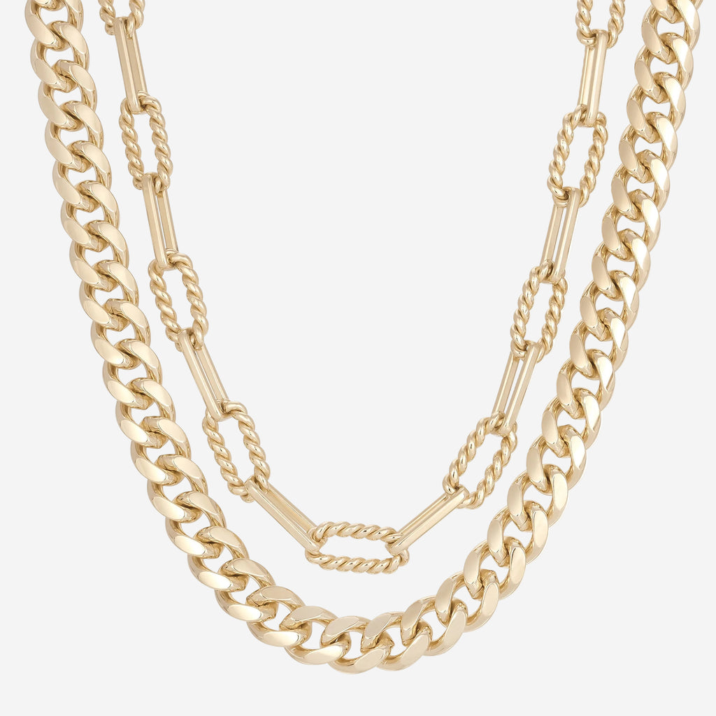 Double Layer Talia Necklace by Eklexic