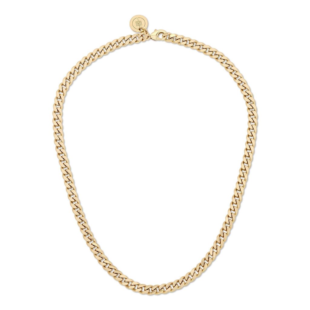 Micro Link Curb Chain Necklace by Eklexic