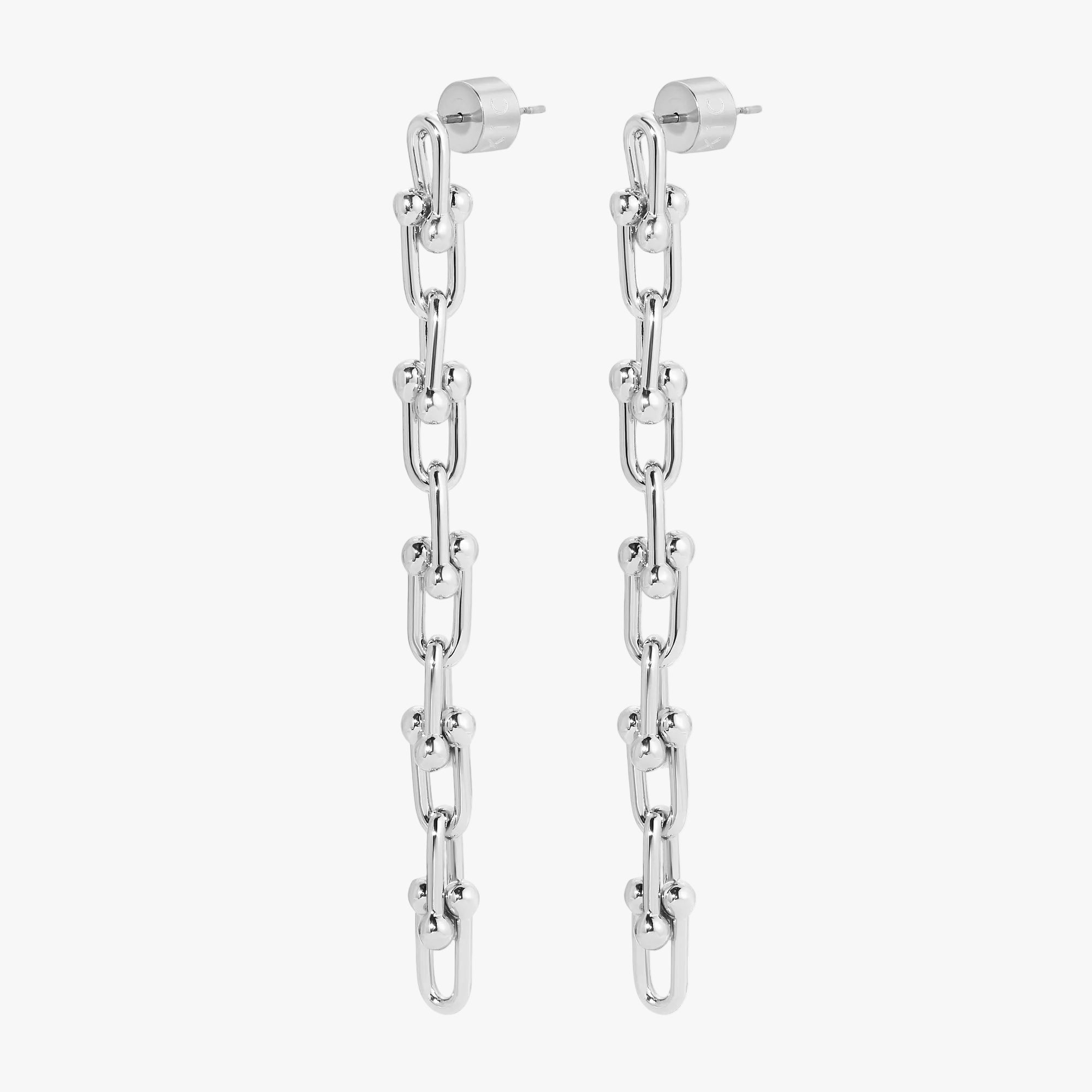 Small Margaux 10 Link Drop Earrings by Eklexic