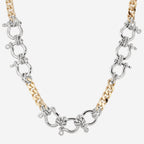 Two Toned Hendrick Necklace by Eklexic