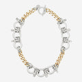 Two Toned Hendrick Necklace by Eklexic