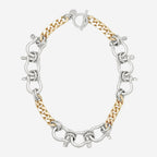 Two Toned Hendrick Necklace by Eklexic