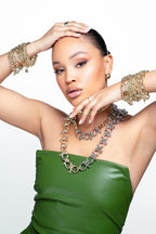 Two-Toned XL HARRISON Necklace by Eklexic